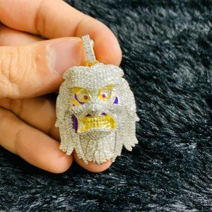 Gold Finish Hip Hop Rapper Pendant Charm Chain